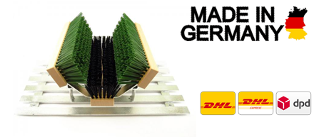 Fussabtreter mit einfarbigen Reinigungsbürsten Fussabtreter mit einfarbigen Büsten